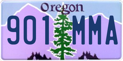 OR license plate 901MMA