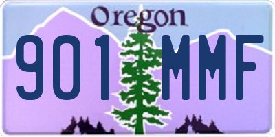 OR license plate 901MMF