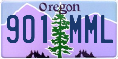 OR license plate 901MML