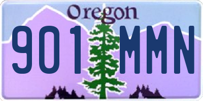 OR license plate 901MMN