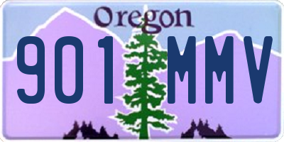 OR license plate 901MMV