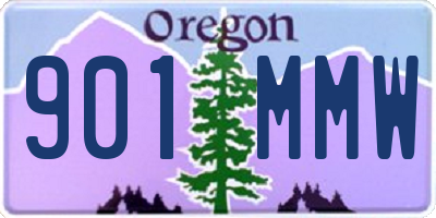 OR license plate 901MMW