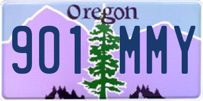 OR license plate 901MMY