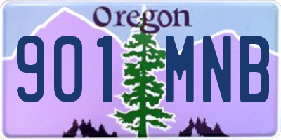 OR license plate 901MNB