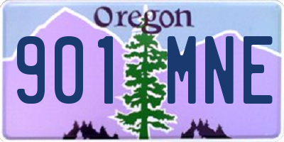 OR license plate 901MNE