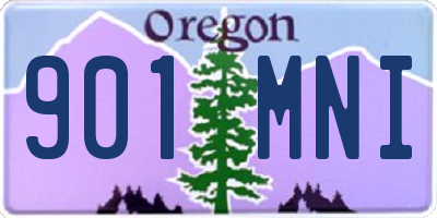 OR license plate 901MNI