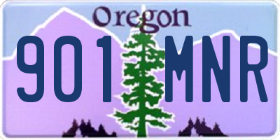 OR license plate 901MNR
