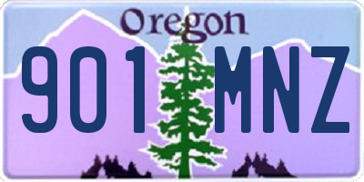 OR license plate 901MNZ
