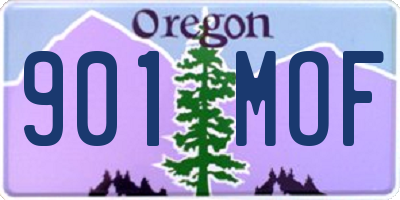 OR license plate 901MOF