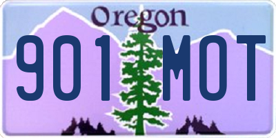 OR license plate 901MOT