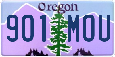 OR license plate 901MOU