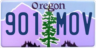 OR license plate 901MOV