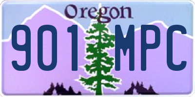 OR license plate 901MPC