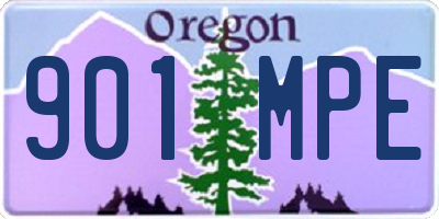 OR license plate 901MPE