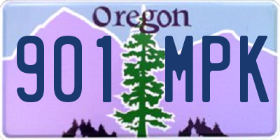OR license plate 901MPK