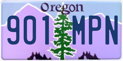 OR license plate 901MPN