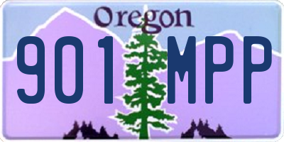 OR license plate 901MPP