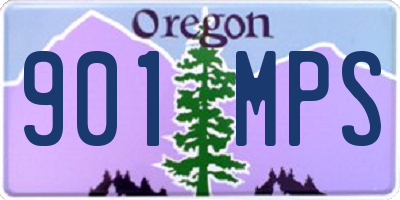 OR license plate 901MPS