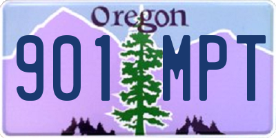 OR license plate 901MPT