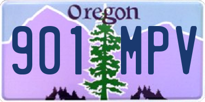 OR license plate 901MPV