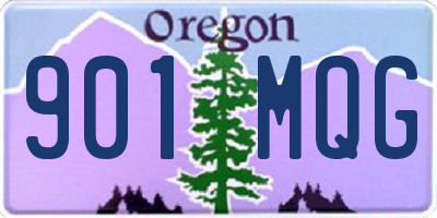 OR license plate 901MQG