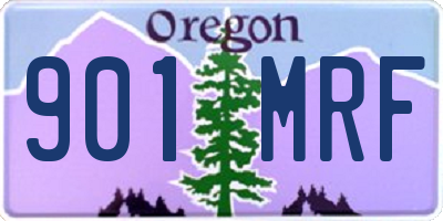 OR license plate 901MRF