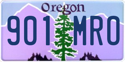 OR license plate 901MRO