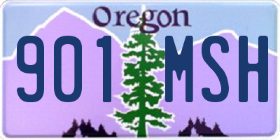 OR license plate 901MSH