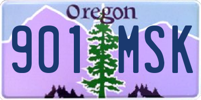 OR license plate 901MSK