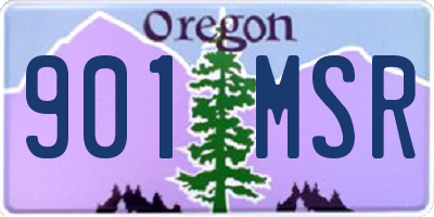 OR license plate 901MSR