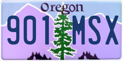 OR license plate 901MSX