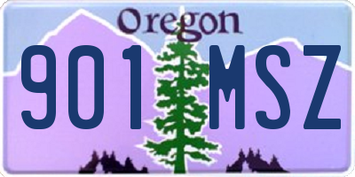 OR license plate 901MSZ