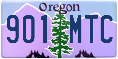 OR license plate 901MTC