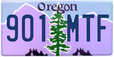 OR license plate 901MTF
