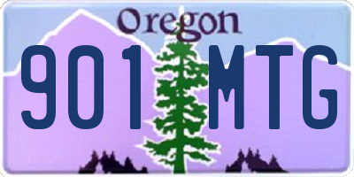OR license plate 901MTG