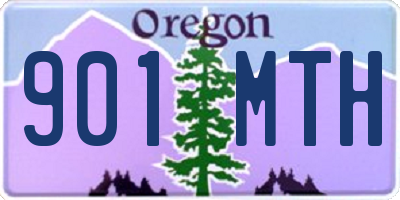 OR license plate 901MTH