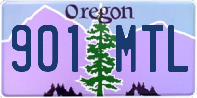 OR license plate 901MTL