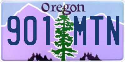 OR license plate 901MTN