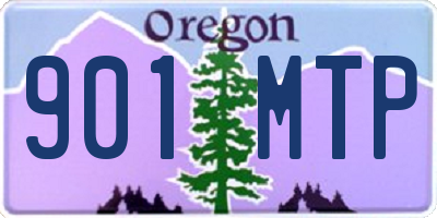 OR license plate 901MTP