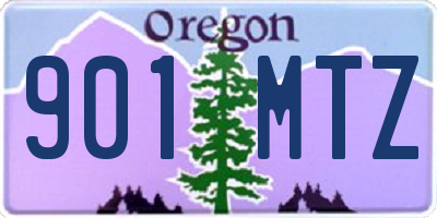OR license plate 901MTZ