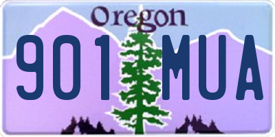 OR license plate 901MUA