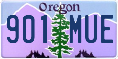 OR license plate 901MUE