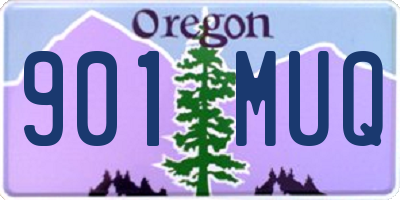 OR license plate 901MUQ