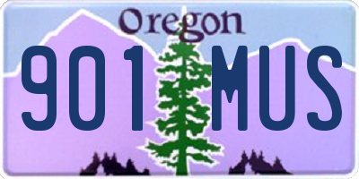 OR license plate 901MUS