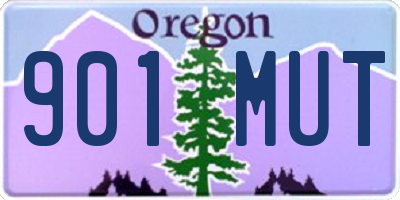 OR license plate 901MUT