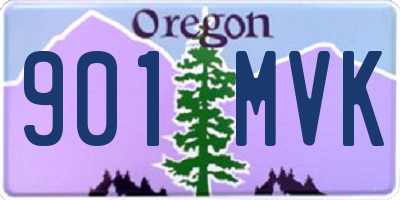 OR license plate 901MVK