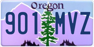 OR license plate 901MVZ