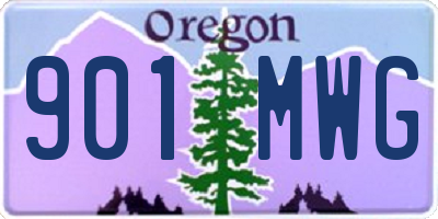 OR license plate 901MWG