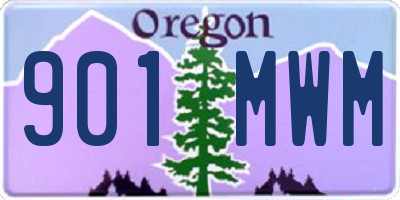 OR license plate 901MWM