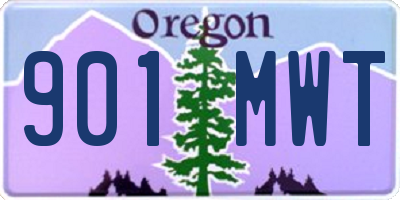 OR license plate 901MWT